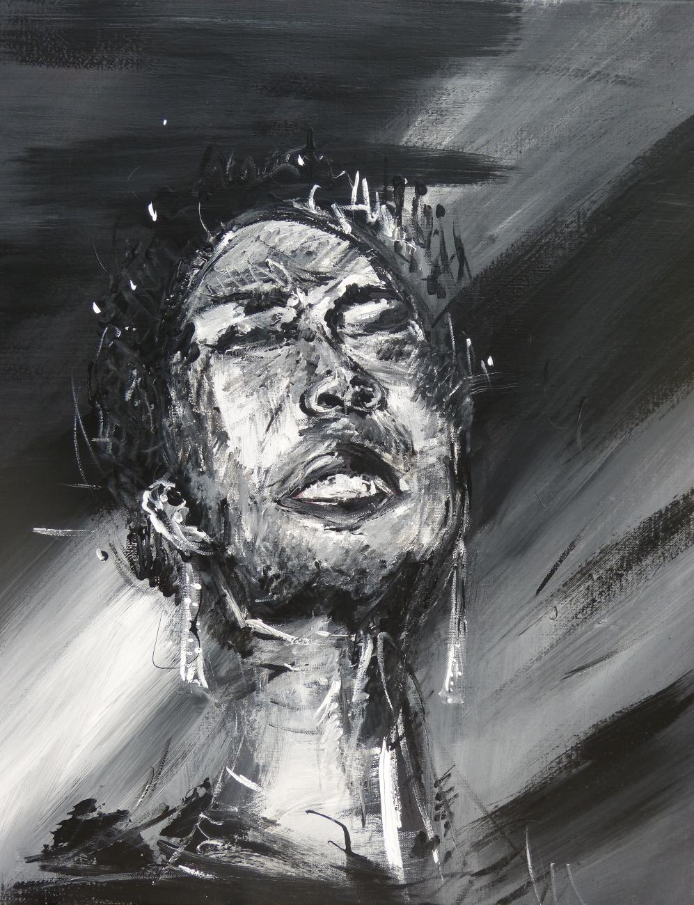 Ratna - Artiste peintre - La voix -Acrylique